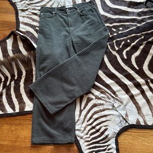 Agolde low slung baggy green wide wale corduroy jeans size 26